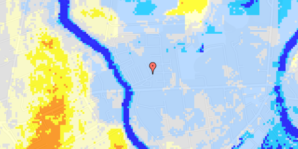 Ekstrem regn på Løvenholmvej 10D