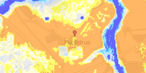 Ekstrem regn på Munkdrupvej 19