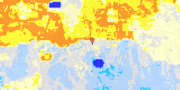 Ekstrem regn på Skanderborggade 46