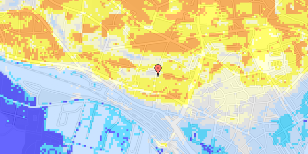 Ekstrem regn på Steen Blichers Gade 3A, st. th