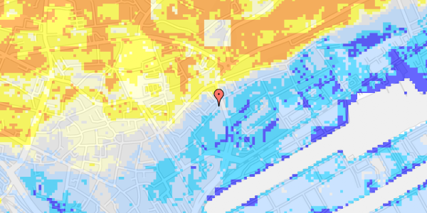 Ekstrem regn på Trapsgade 7, 3. th