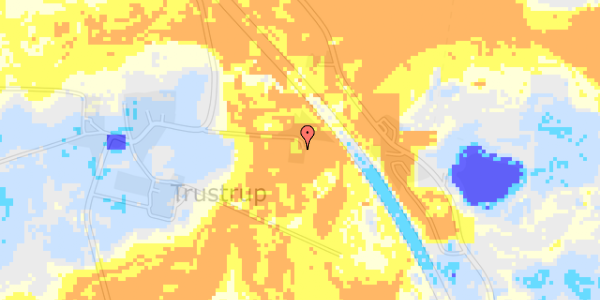 Ekstrem regn på Trustrupvej 15