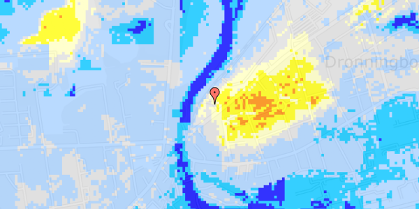 Ekstrem regn på Udbyhøjvej 99, st. 