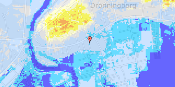 Ekstrem regn på Østre Boulevard 18