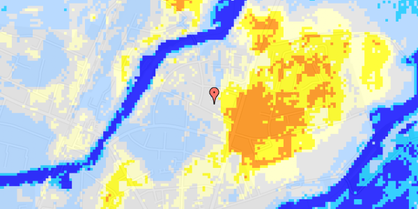 Ekstrem regn på Alpevej 12