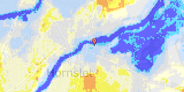 Ekstrem regn på Rosenholmvej 4B