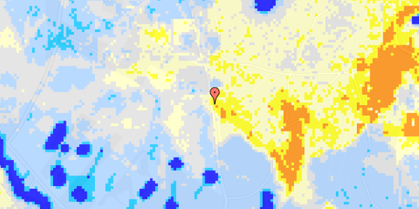 Ekstrem regn på Teglvangsvej 71