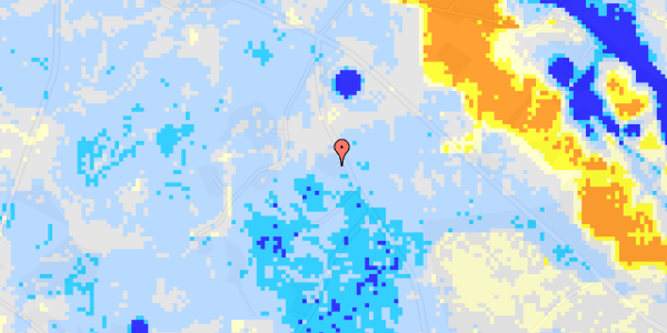 Ekstrem regn på Teglvangsvej 77