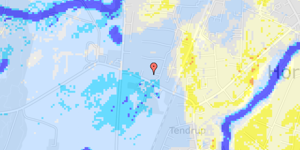 Ekstrem regn på Tendrup Møllevej 7