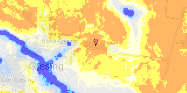 Ekstrem regn på Auningvej 63