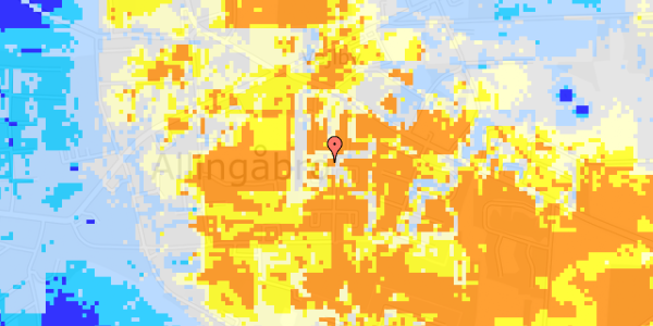 Ekstrem regn på Fyrreparken 17