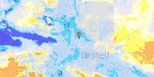 Ekstrem regn på Rougsøvej 95, 1. th