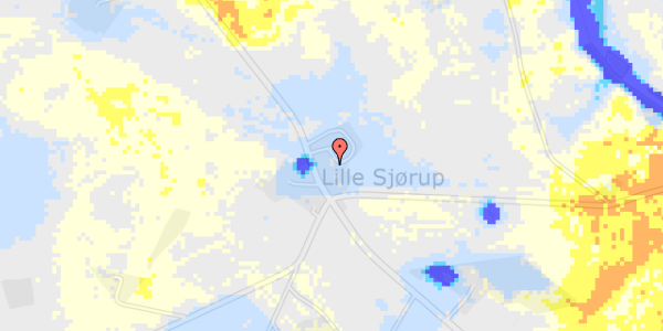 Ekstrem regn på Rougsøvej 180