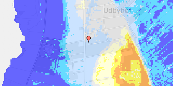 Ekstrem regn på Rougsøvej 298