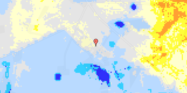 Ekstrem regn på Voer Færgevej 75