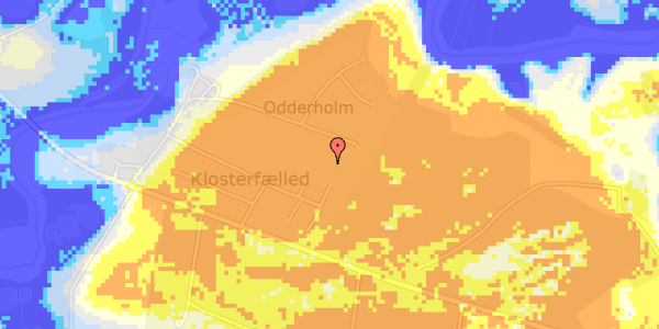 Ekstrem regn på Klosterfælled 21