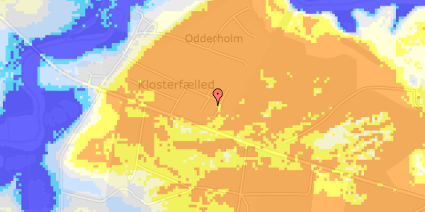 Ekstrem regn på Klosterfælled 22