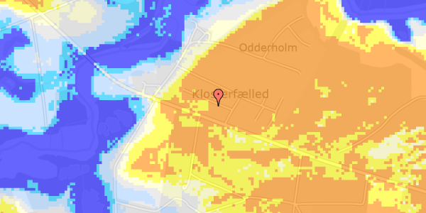 Ekstrem regn på Klosterfælled 28