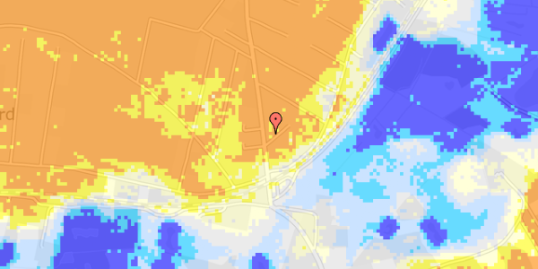 Ekstrem regn på Fyrrevej 1