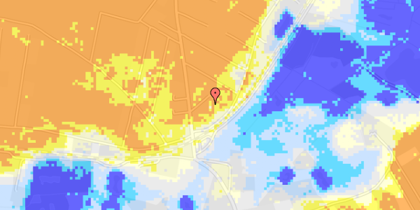 Ekstrem regn på Fyrrevej 6