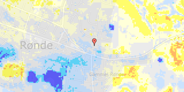 Ekstrem regn på L. Jørgensens Alle 5