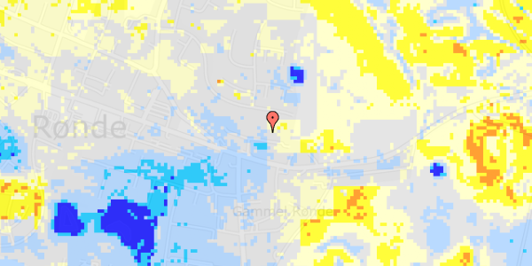 Ekstrem regn på L. Jørgensens Alle 11