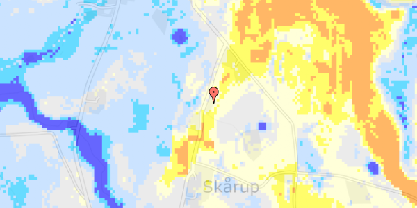 Ekstrem regn på Skårupvej 1