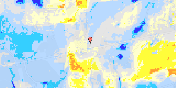 Ekstrem regn på Århusvej 36