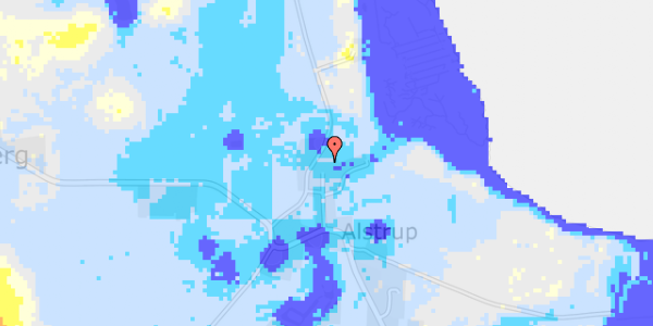 Ekstrem regn på Alstrup 15A