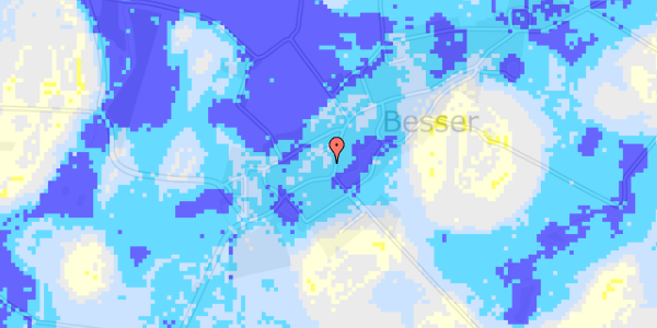 Ekstrem regn på Besser Hovedgade 11