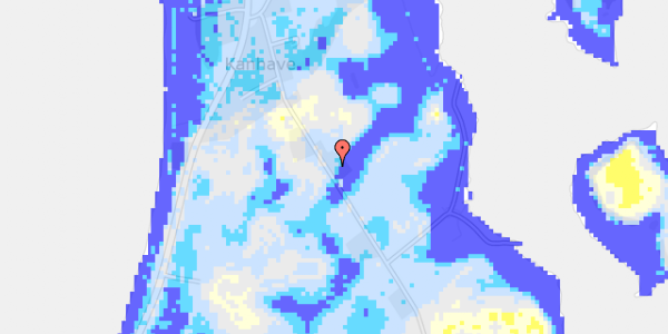 Ekstrem regn på Fjordvejen 12