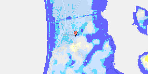 Ekstrem regn på Fjordvejen 20