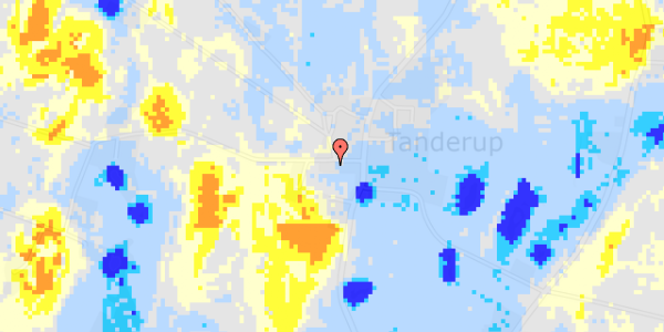 Ekstrem regn på Holmevej 1