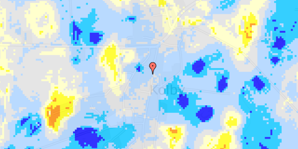 Ekstrem regn på Kolby Hovedgade 22