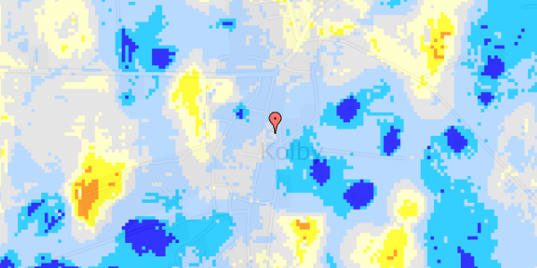 Ekstrem regn på Kolby Hovedgade 27, . th