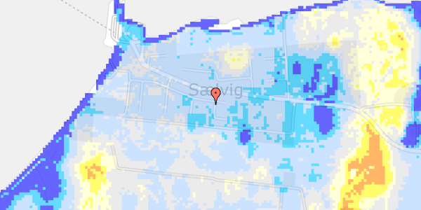 Ekstrem regn på Skovkrogen 17