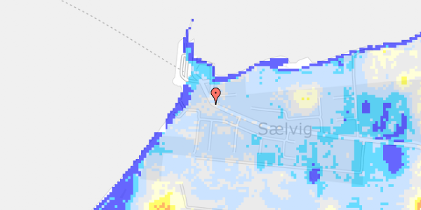 Ekstrem regn på Sælvig 73