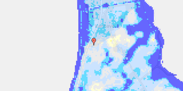 Ekstrem regn på Havvejen 164