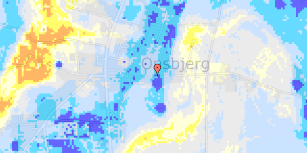 Ekstrem regn på Søndergade 25