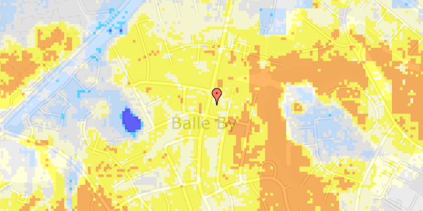 Ekstrem regn på Balle Kirkevej 80