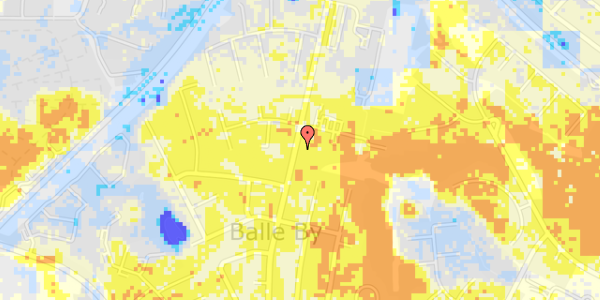 Ekstrem regn på Balle Kirkevej 94