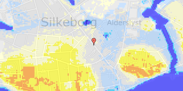 Ekstrem regn på Bomholts Plads 3, 2. 4