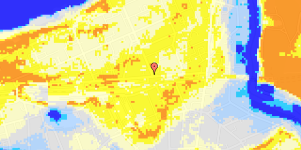 Ekstrem regn på Hostrupsgade 60A