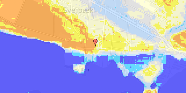 Ekstrem regn på Edv.Egebergs Vej 16