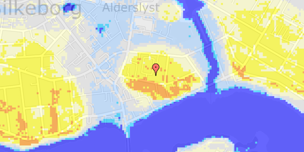 Ekstrem regn på Færgegården 4, st. mf