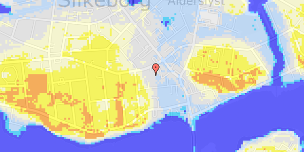 Ekstrem regn på Guldbergsgade 7B, 1. tv