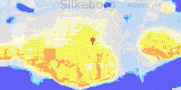 Ekstrem regn på Guldbergsgade 28