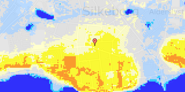 Ekstrem regn på Guldbergsgade 50