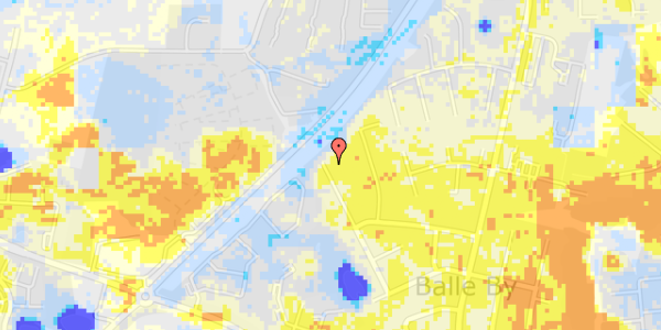 Ekstrem regn på Hjorth Nielsens Vej 34