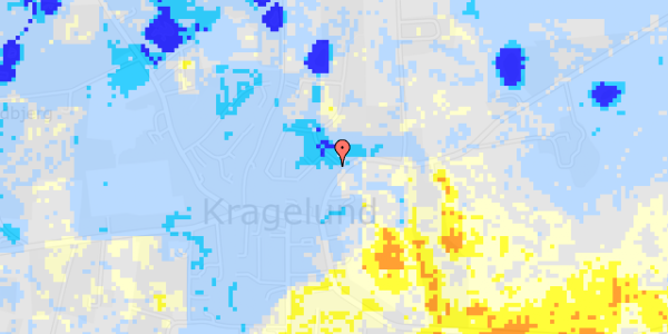 Ekstrem regn på Kragelundtoften 1